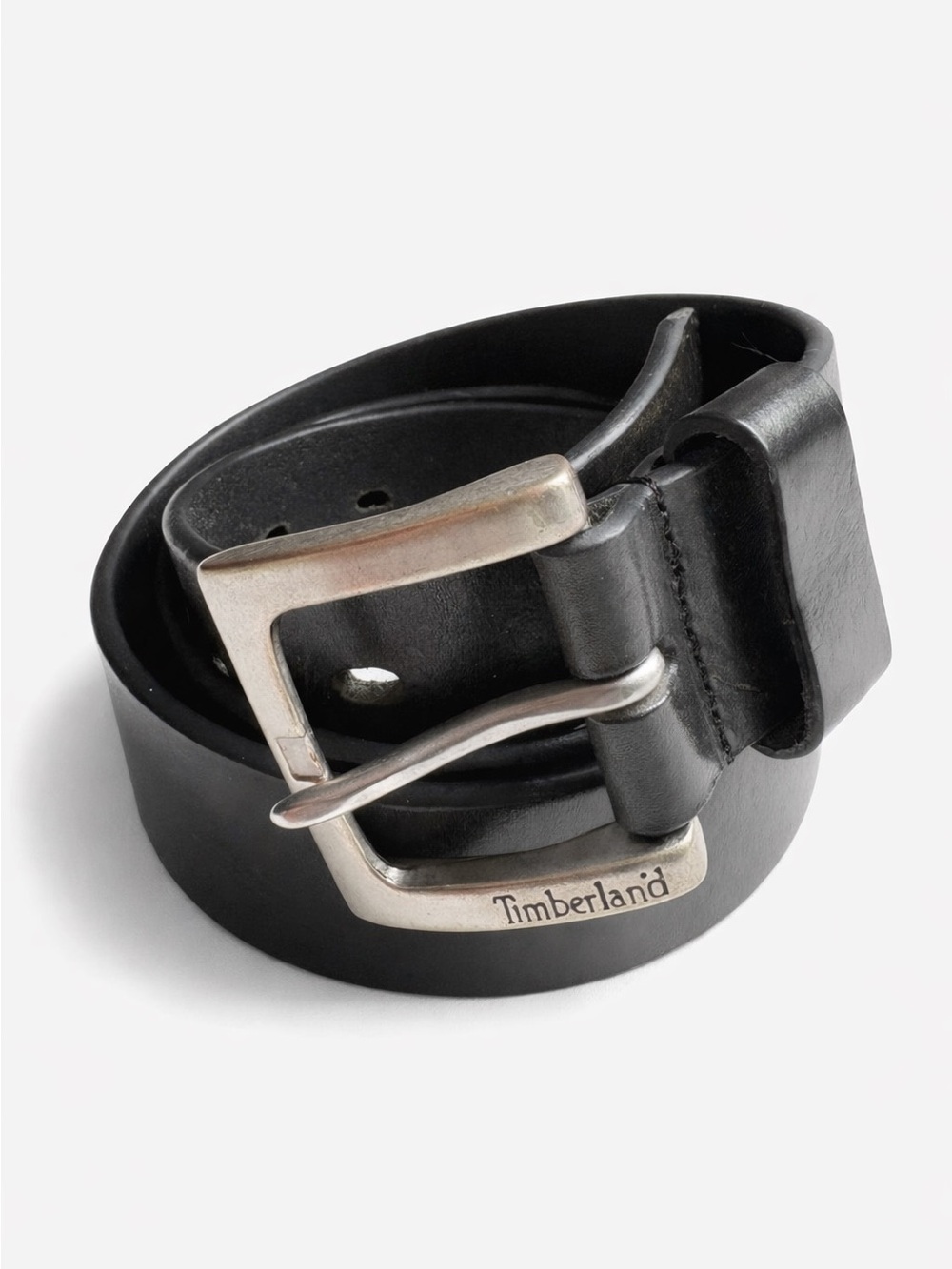 Timberland Classic Black Genuine Leather Belt Size 34 85